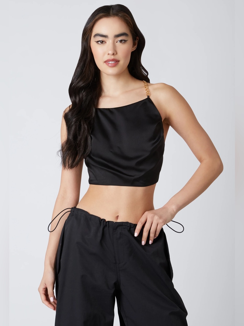 ZARA Off-Shoulder Long Sleeve Crop Top -